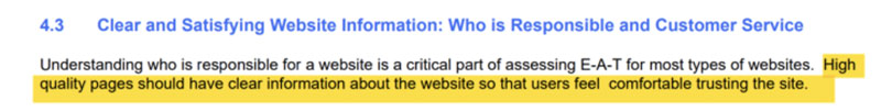 QRG - who is responsible for site