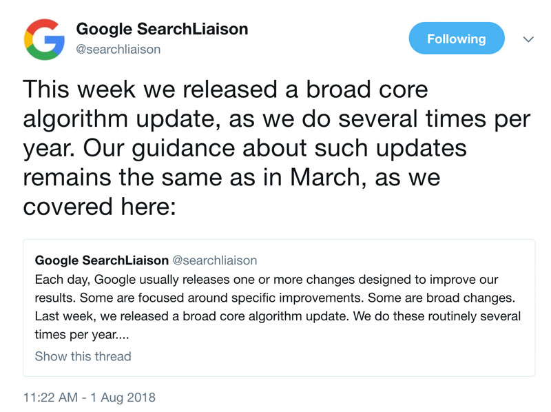 Search Liaison Aug 1