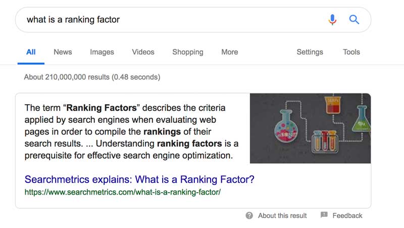 what is a ranking factor
