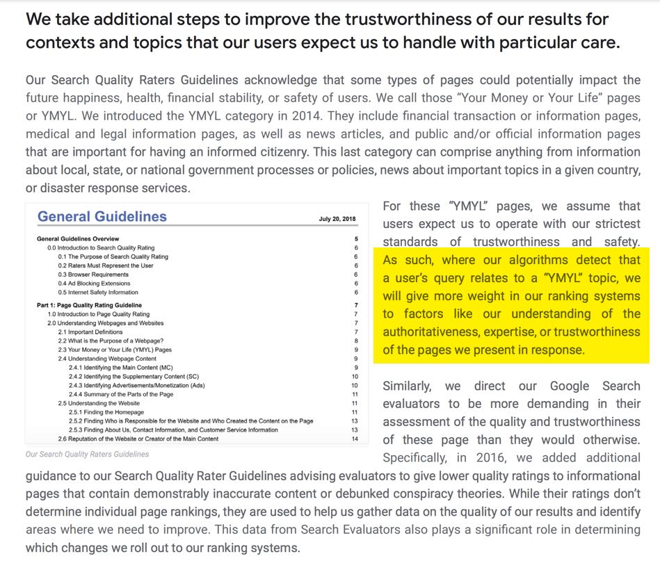 guide to disinformation info on ymyl and eat