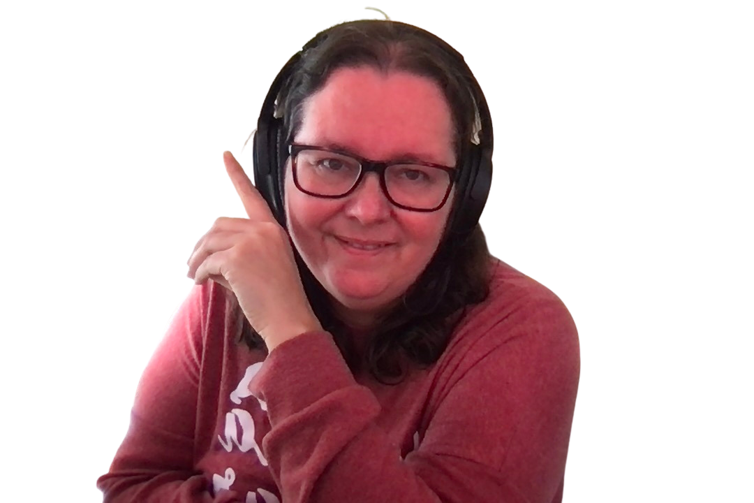 Marie Haynes pointing (I'm not sure why)