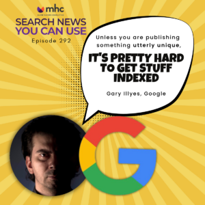 Hard to get stuff indexed - Gary Illyes Google