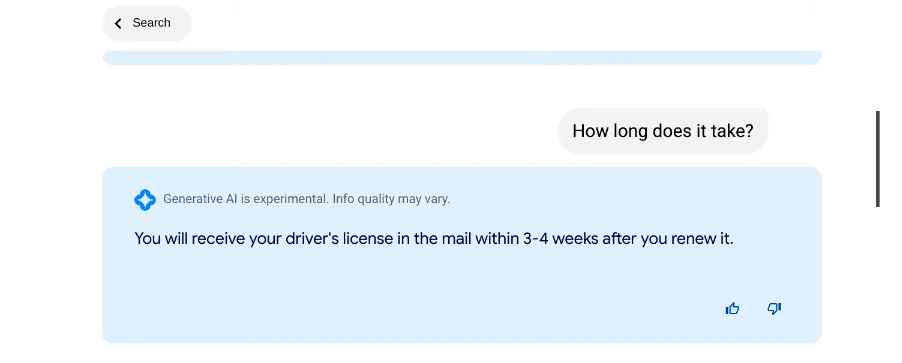 creating a gen ai app for the dmv