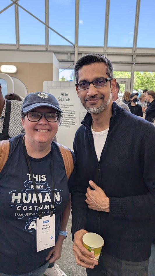 Sundar Pichai and Marie Haynes