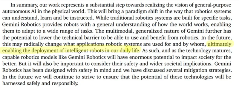 google robotics paper