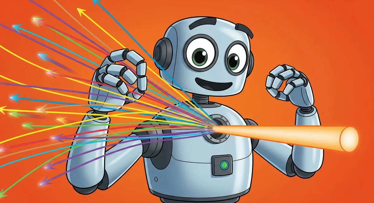 robot compressing multiple vectors into one