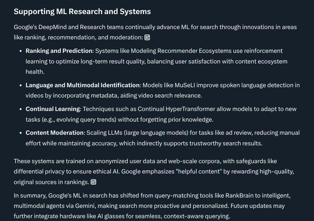 Greetings on ML and search