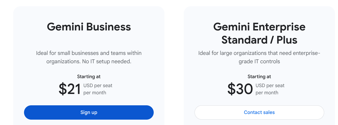 Gemini for business