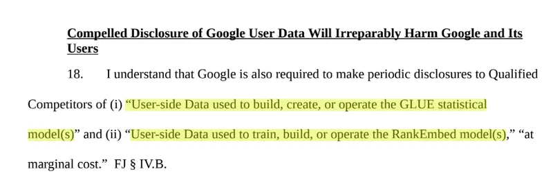 User data is important in Google's ranking systems. What we learned from Liz Reid's appeal statement.
