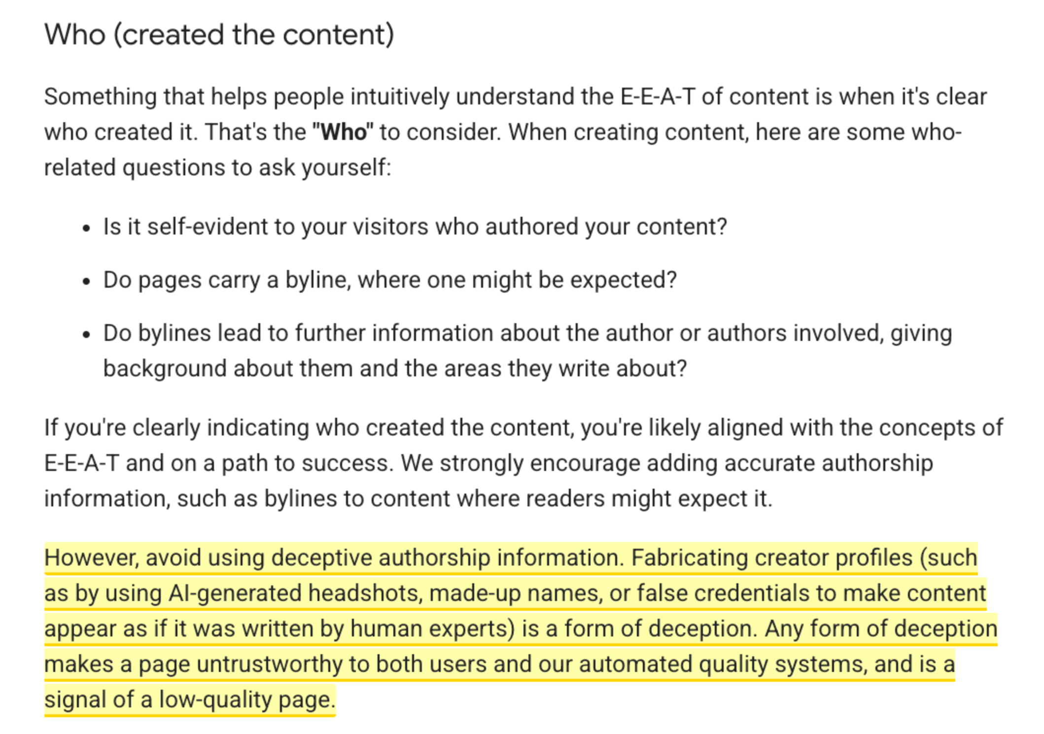 deceptive authorship